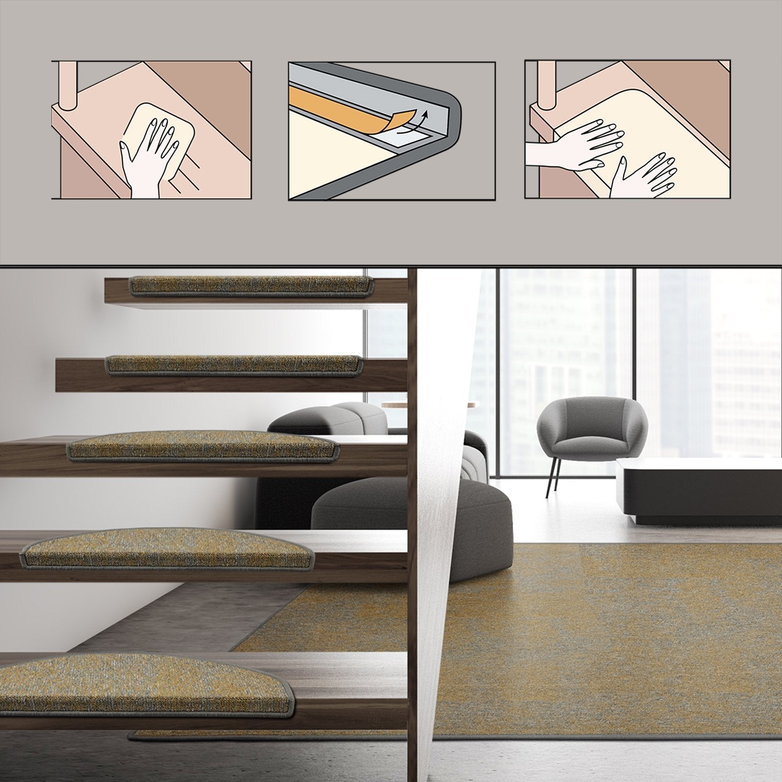 A1_fd-29121,fd-29122 | Jaune | Demi-ronde