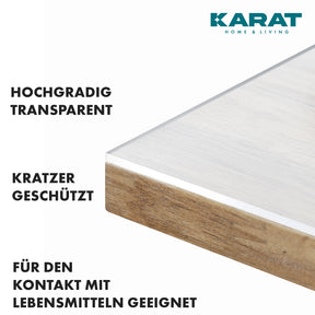 Film de table transparent à coupe droite | Crystal | Film de protection cristallin pour tables | Découpe sur mesure