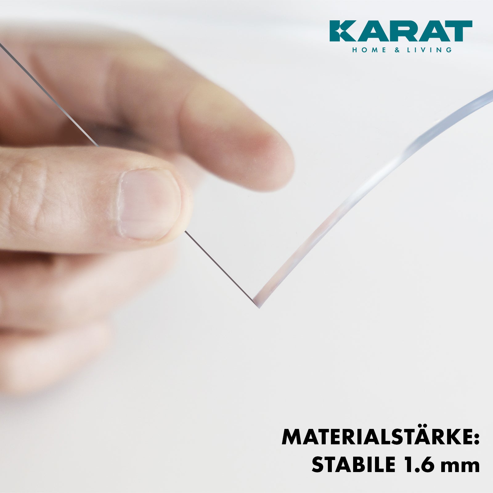 Film de table transparent à coupe droite | Crystal | Film de protection cristallin pour tables | Découpe sur mesure