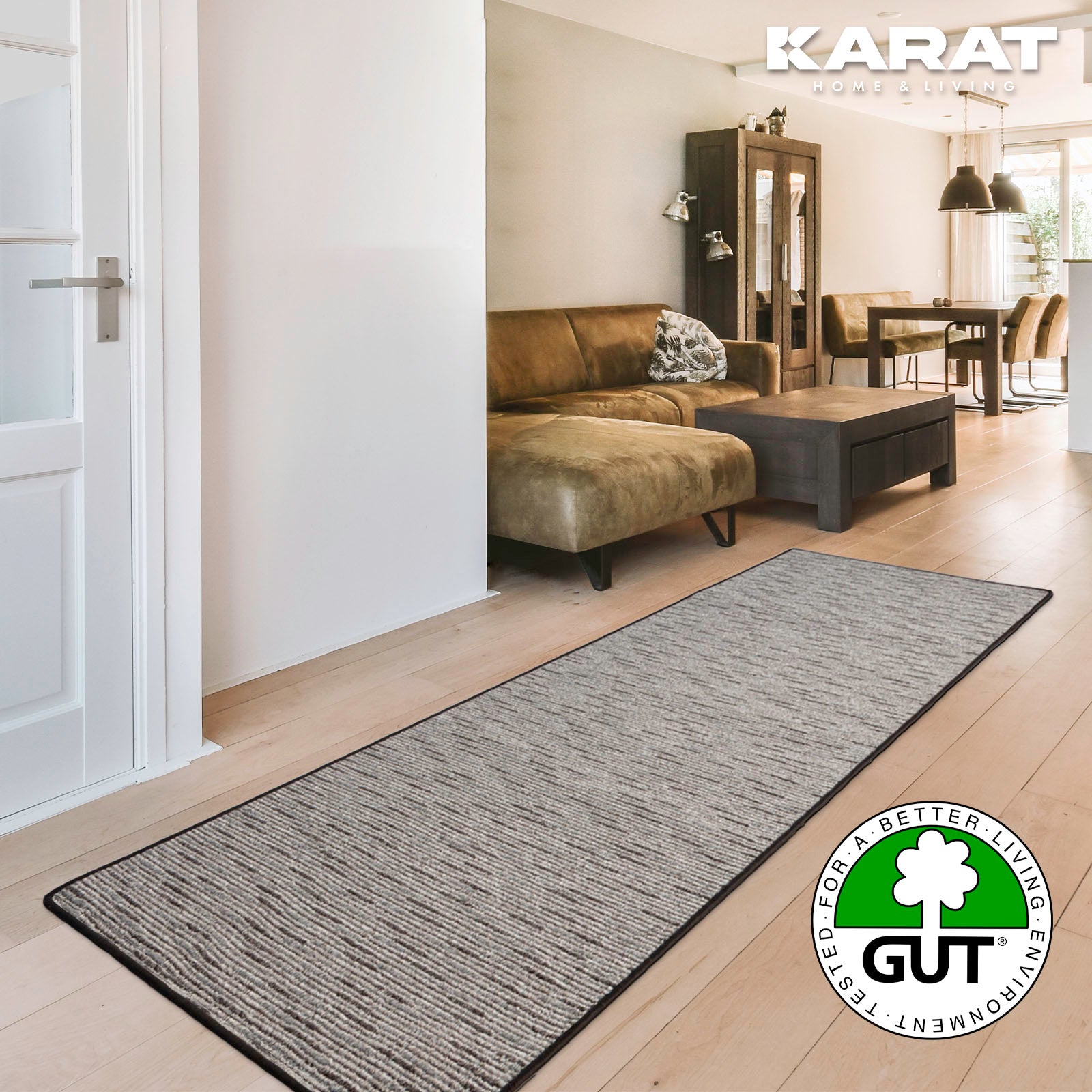 Tapis Couloir | Geneva | Tapis de Passage Moderne pour Salon, Couloir et Chambre