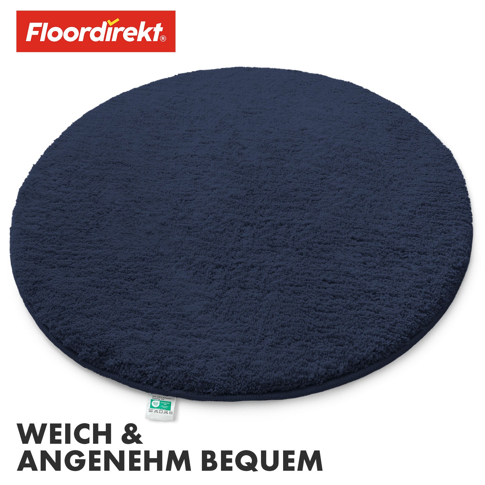 Tapis de bain | Sky | Tapis de bain rond | Confort dense et moelleux pour votre maison