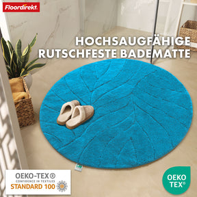 Tapis de bain | Maris | Tapis de bain rond | Microfibre douce, antidérapante & adaptée au chauffage au sol