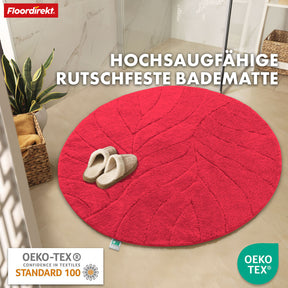 Tapis de bain | Maris | Tapis de bain rond | Microfibre douce, antidérapante & adaptée au chauffage au sol