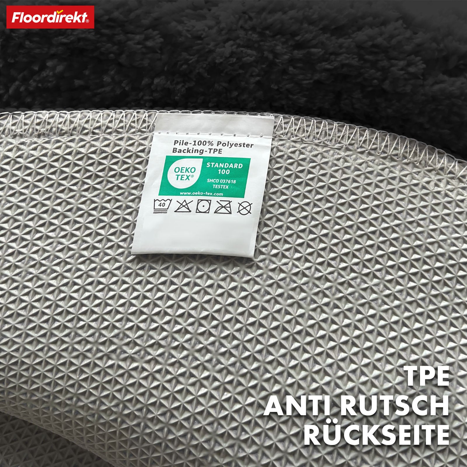 Tapis de bain | Maris | Tapis de bain rond | Microfibre douce, antidérapante & adaptée au chauffage au sol