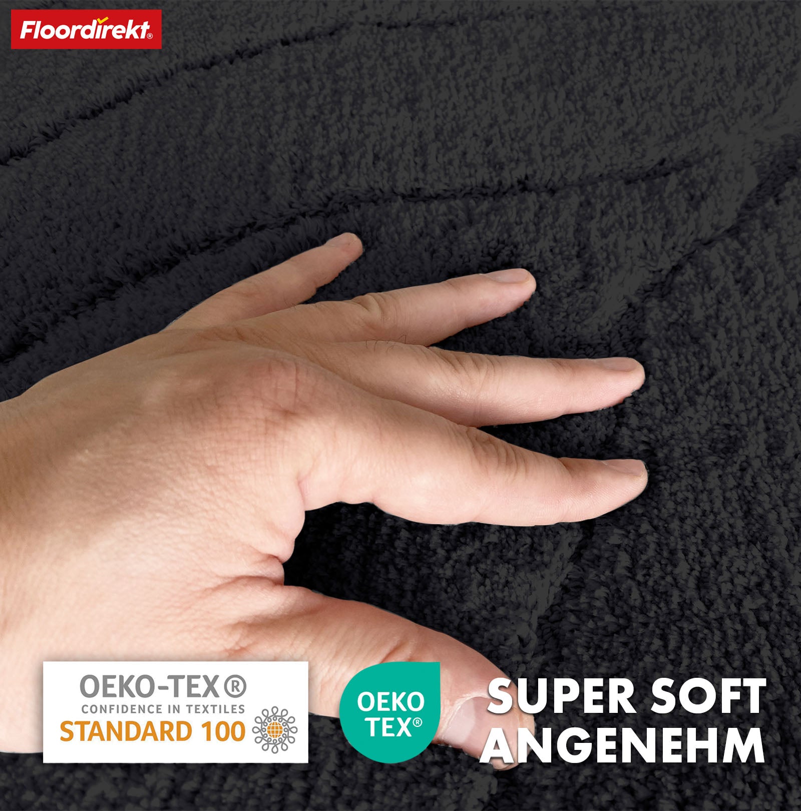 Tapis de bain | Maris | Tapis de bain rond | Microfibre douce, antidérapante & adaptée au chauffage au sol