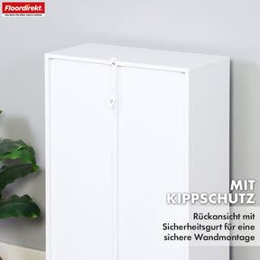 Bibliothèque | Arkansas | Étagère sur pied en MDF blanc avec 5-9 compartiments pour livres et accessoires de maison