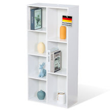 Bibliothèque | Arkansas | Étagère sur pied en MDF blanc avec 5-9 compartiments pour livres et accessoires de maison