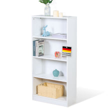 Bibliothèque | Maine | Étagère blanche sur pied en bois à 3/4/6 étages | Ouverte & peu encombrante pour le salon, le bureau & plus encore