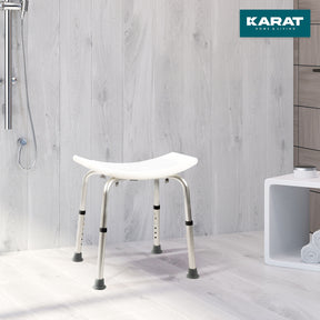 Tabouret de douche et de bain Noah Plus | Réglable en hauteur | Pieds en caoutchouc antidérapants | Capacité de charge jusqu'à 136 kg