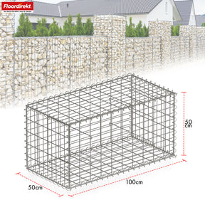 Panier de gabion | Lenox | Panier en acier galvanisé pour la protection visuelle décorative et les projets de jardinage