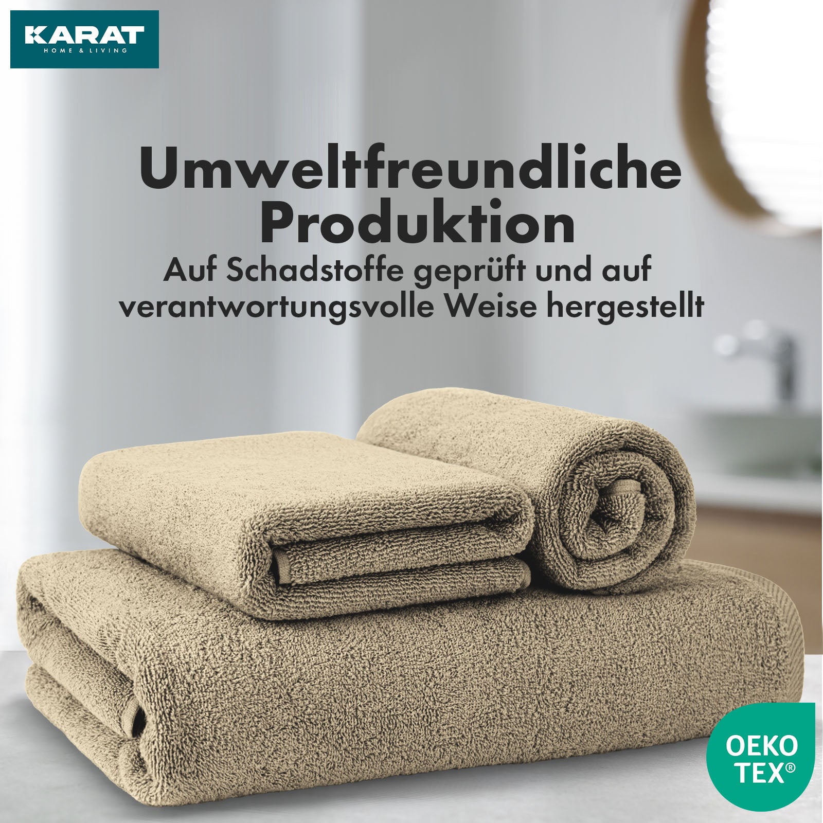 Set de serviettes Bay | Set de 8 serviettes 100% coton | 2 x serviette de bain, 2 x essuie-mains et 4 x savonnettes