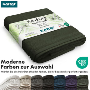 Set de serviettes Bay | Set de 8 serviettes 100% coton | 2 x serviette de bain, 2 x essuie-mains et 4 x savonnettes