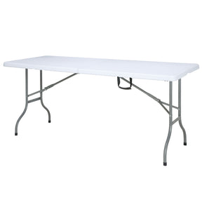 Table pliante | Akita | Table robuste et résistante aux intempéries pour la maison, le jardin et le camping | 183 x 76 cm