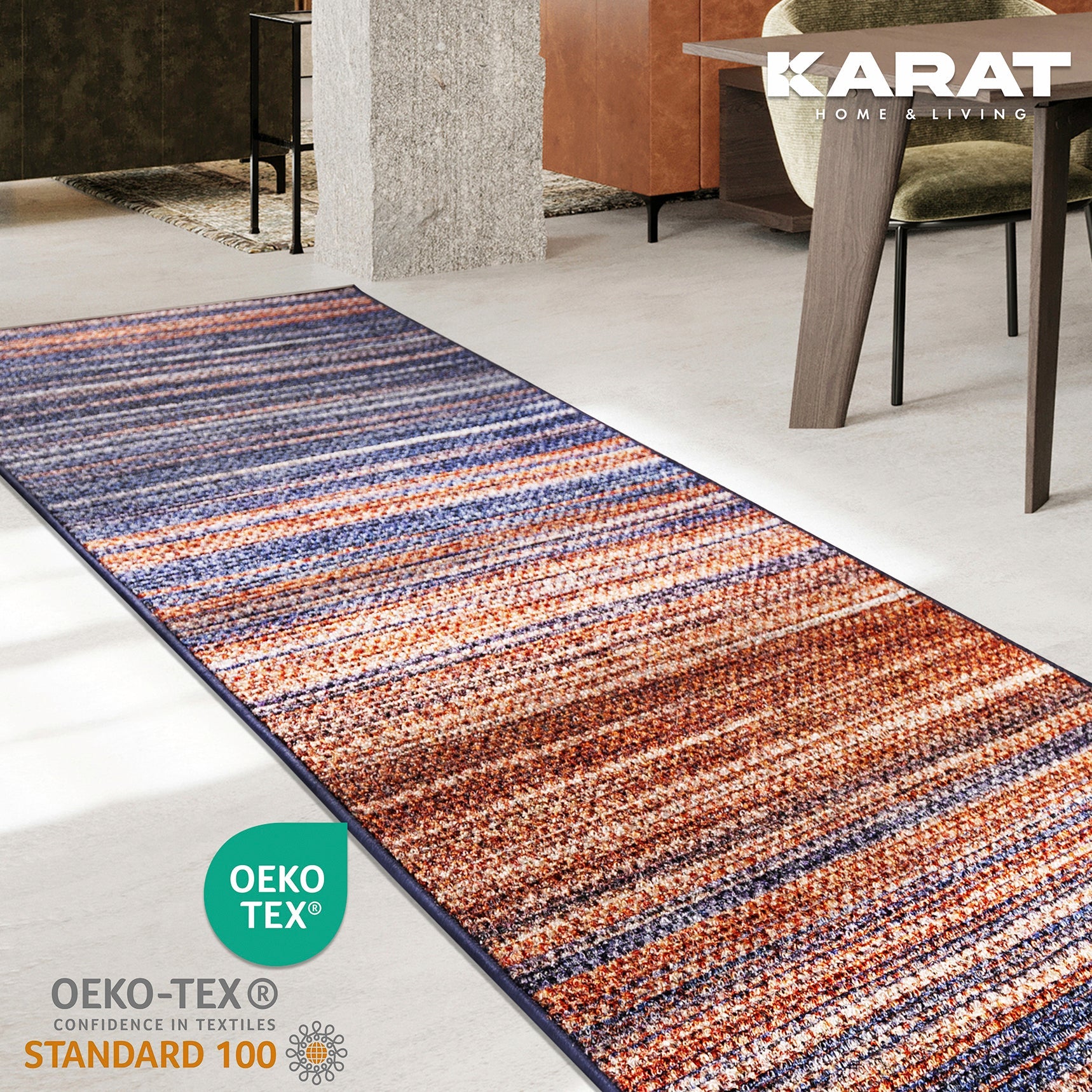 ✂ Tapis de chambre | Valencia | Tapis d'intérieur moderne | Largeur: 80 cm