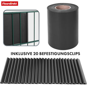 Bandes d'intimité en PVC | Pour clôtures à mailles | 3 couleurs + 4 motifs