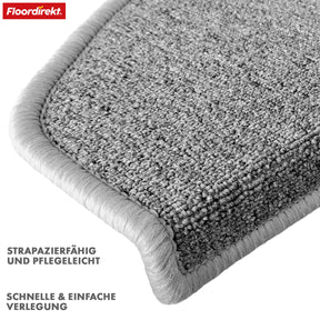 Tapis de sol | London Pro | Design moderne | Antidérapant & facile d'entretien | Demi-ronde