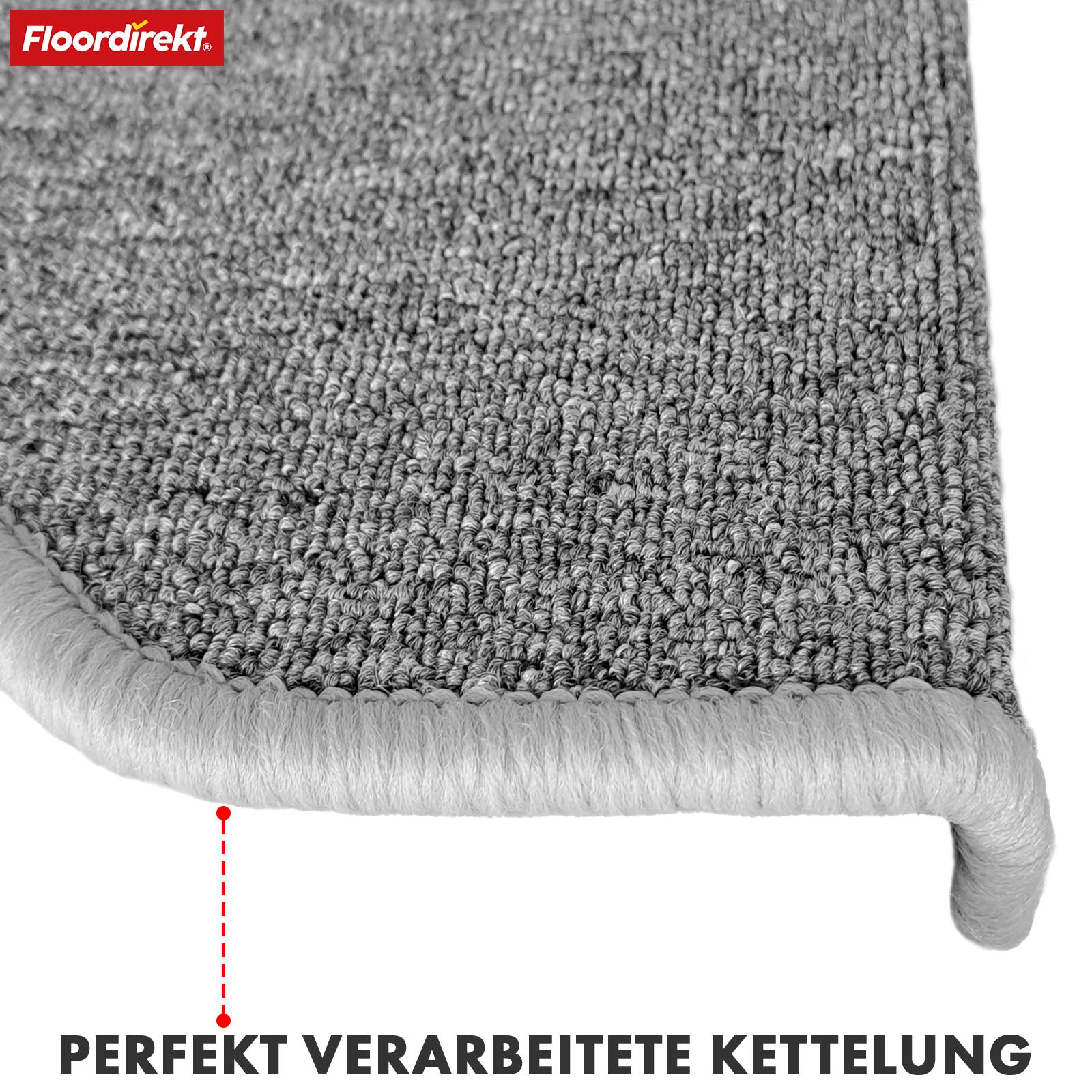 Tapis de sol | London Pro | Design moderne | Antidérapant & facile d'entretien | Demi-ronde