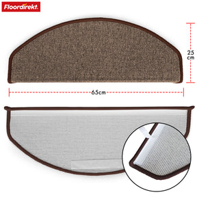 Tapis de sol | London Pro | Design moderne | Antidérapant & facile d'entretien | Demi-ronde