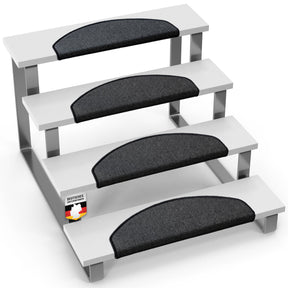 Tapis de sol | London Pro | Design moderne | Antidérapant & facile d'entretien | Demi-ronde