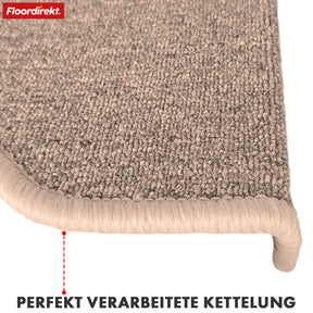 Tapis de sol | London Pro | Design moderne | Antidérapant & facile d'entretien | Demi-ronde