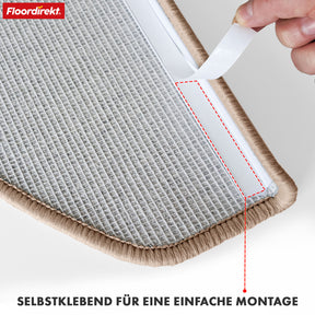 Tapis de sol | London Pro | Design moderne | Antidérapant & facile d'entretien | Demi-ronde