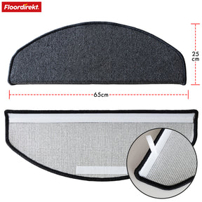 Tapis de sol | London Pro | Design moderne | Antidérapant & facile d'entretien | Demi-ronde