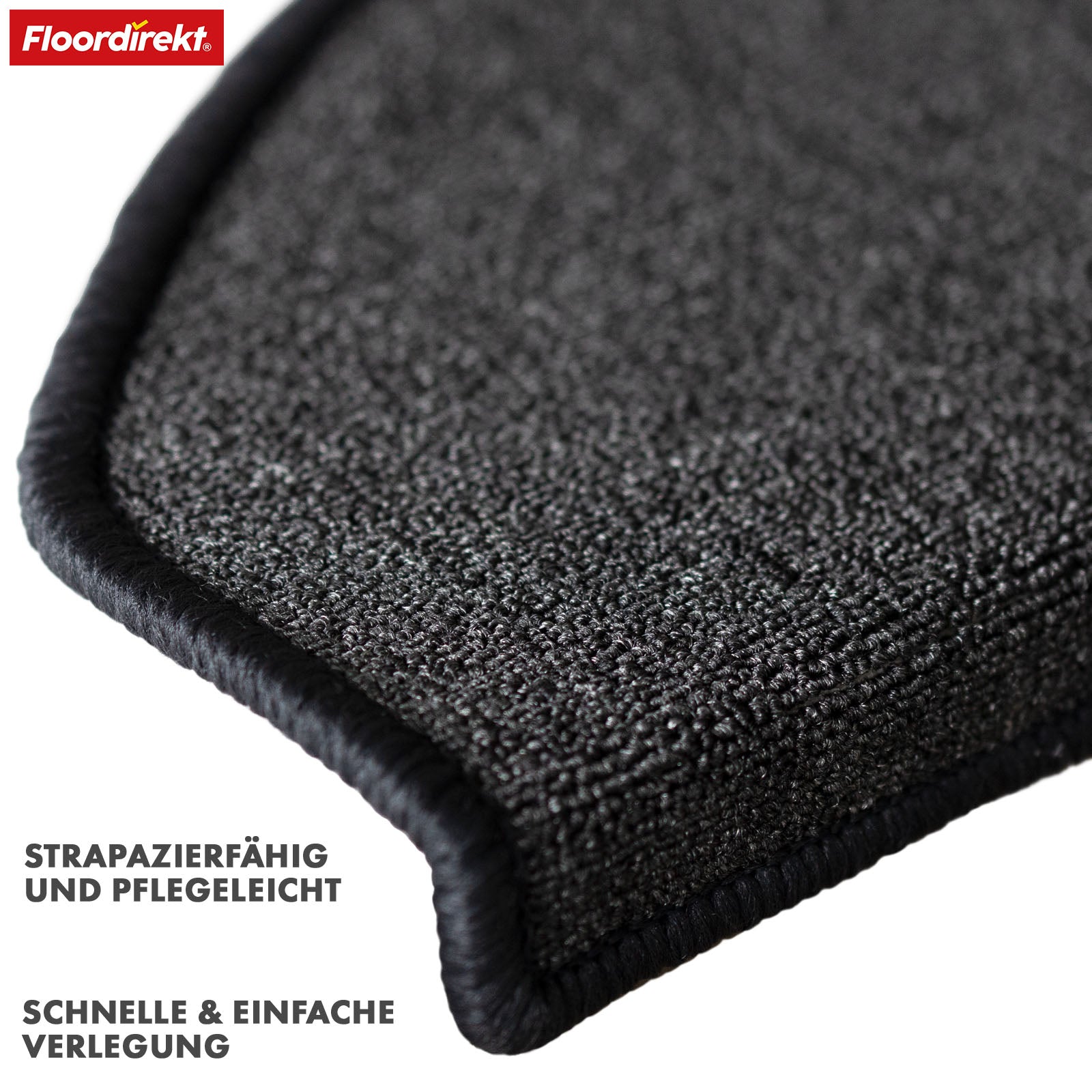 Tapis de sol | London Pro | Design moderne | Antidérapant & facile d'entretien | Demi-ronde