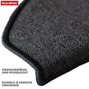 Tapis de sol | London Pro | Design moderne | Antidérapant & facile d'entretien | Demi-ronde