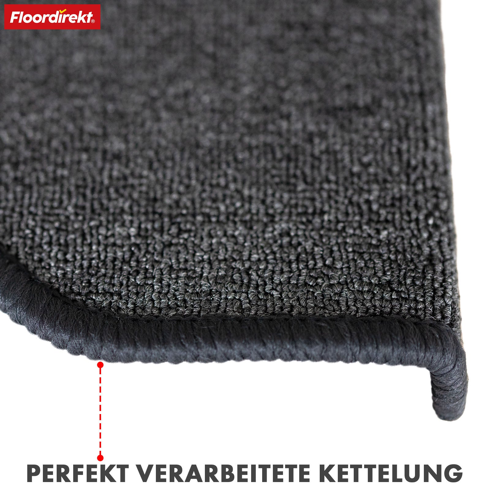 Tapis de sol | London Pro | Design moderne | Antidérapant & facile d'entretien | Demi-ronde
