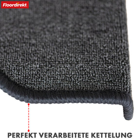 Tapis de sol | London Pro | Design moderne | Antidérapant & facile d'entretien | Demi-ronde