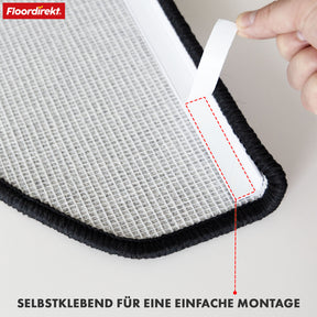 Tapis de sol | London Pro | Design moderne | Antidérapant & facile d'entretien | Demi-ronde