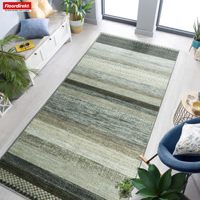 Tapis de passage sur mesure | Naxos | Antidérapant, résistant & facile d'entretien | Nombreuses variantes de couleurs dans un style moderne