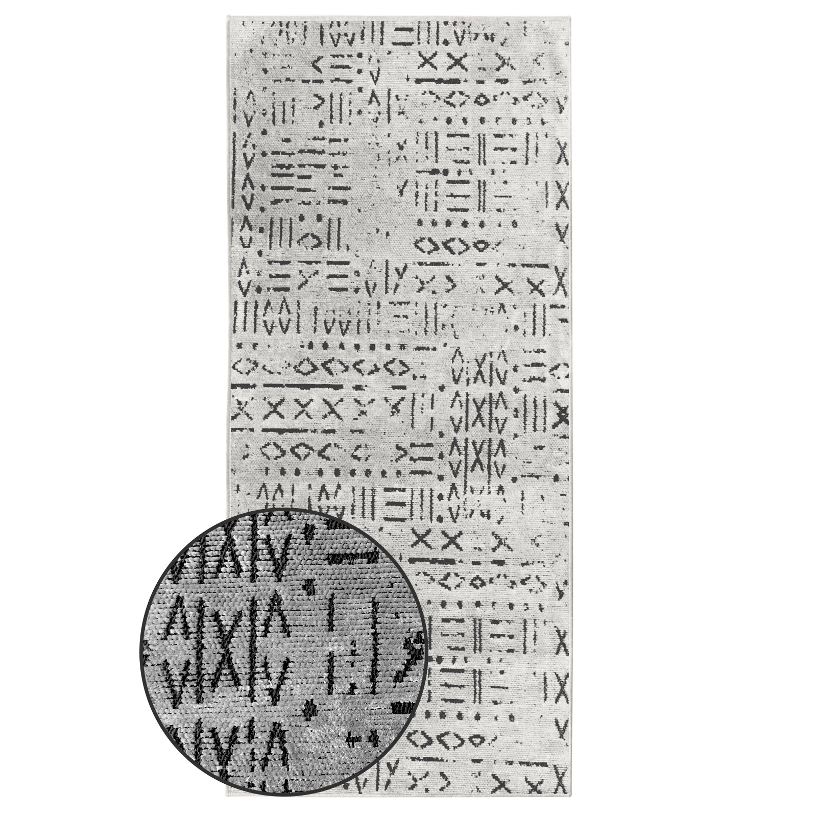 ✂ Tapis de passage sur mesure | Vena | Tissage jacquard de haute qualité avec motifs | Velours de coton agréablement doux | Disponible en plusieurs couleurs