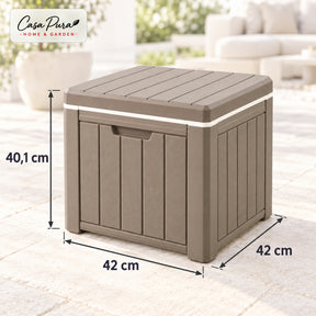 Glacière à Boissons | Arctic | Glacière 37 L Faisant Office de Table d'Appoint Effet Bois | 2 Coloris