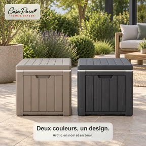 Glacière à Boissons | Arctic | Glacière 37 L Faisant Office de Table d'Appoint Effet Bois | 2 Coloris
