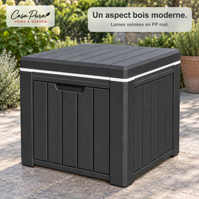 Glacière à Boissons | Arctic | Glacière 37 L Faisant Office de Table d'Appoint Effet Bois | 2 Coloris