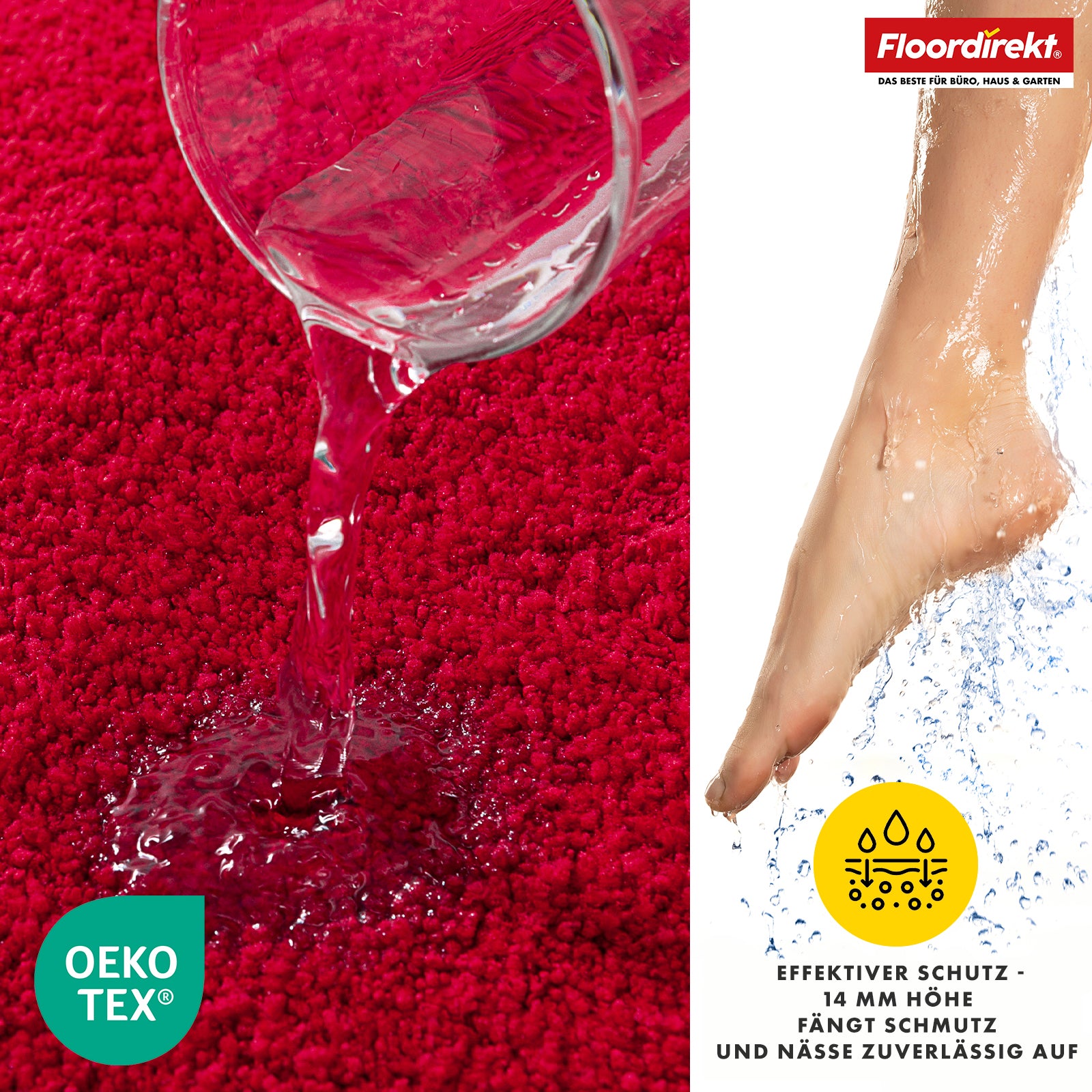 Tapis de bain | Nasa | Tapis de bain souple et résistant, bords renforcés, absorbant et facile d'entretien | Disponible en différentes couleurs et tailles