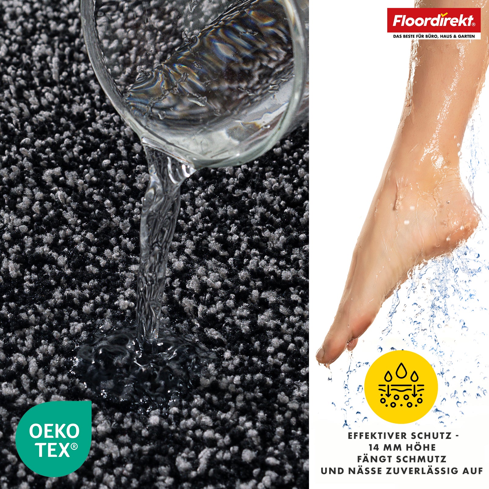 Tapis de bain | Nasa | Tapis de bain souple et résistant, bords renforcés, absorbant et facile d'entretien | Disponible en différentes couleurs et tailles