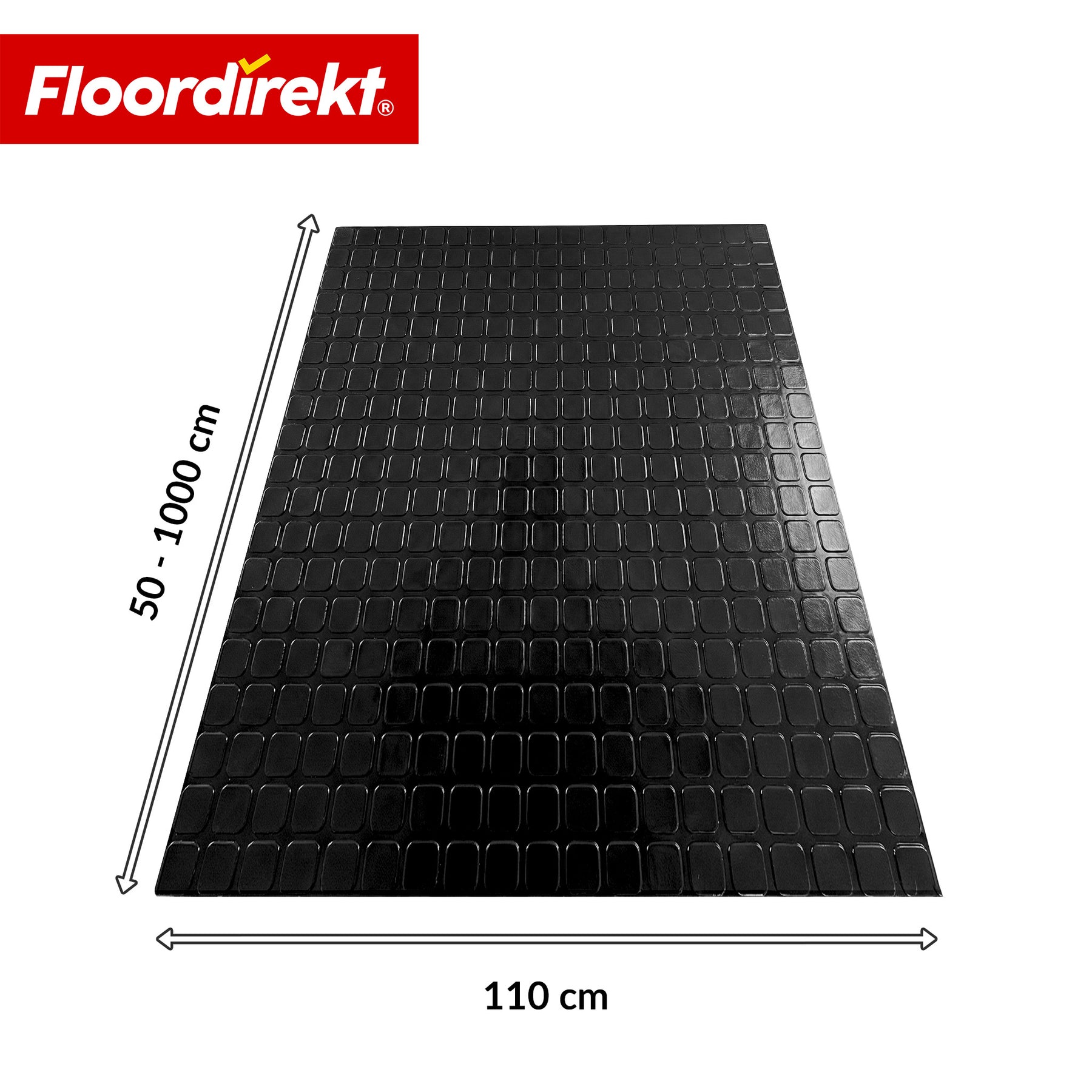Revêtement de sol PVC | Check Quadra | Motif carreaux | Antidérapant & facile d’entretien | Au mètre / Découpe sur mesure | Largeur 110 cm