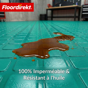 Revêtement de sol PVC | Check Quadra | Motif carreaux | Antidérapant & facile d’entretien | Au mètre / Découpe sur mesure | Largeur 110 cm