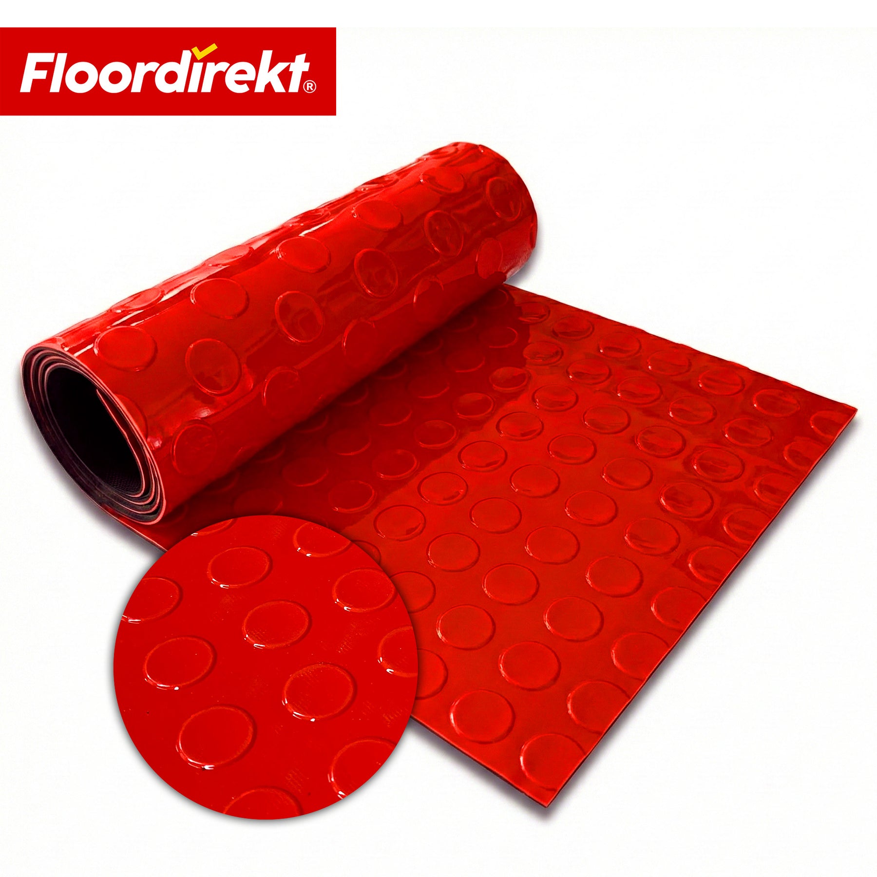 PVC-revêtement de sol | Coin Mirror | Aspect coin à pastilles plates | Antidérapant & facile d’entretien | Au mètre / découpe sur mesure | Largeur 110 cm