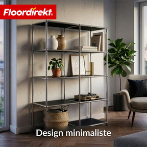 Étagère métallique | Concept Epure MK-015 | Étagère ouverte avec 5 niveaux | Étagère cuisine, bureau & salon