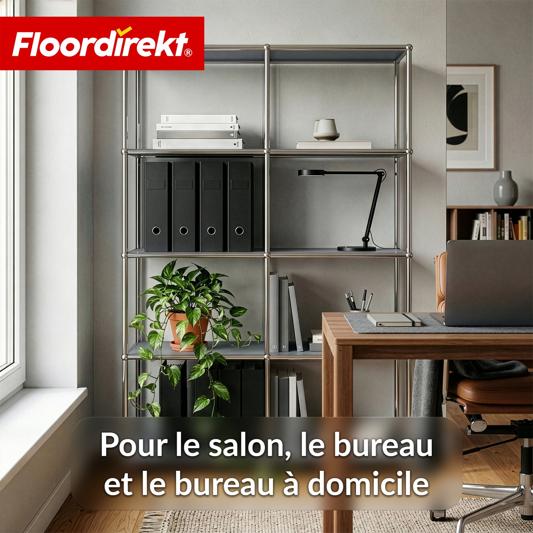 Étagère métallique | Concept Epure MK-015 | Étagère ouverte avec 5 niveaux | Étagère cuisine, bureau & salon