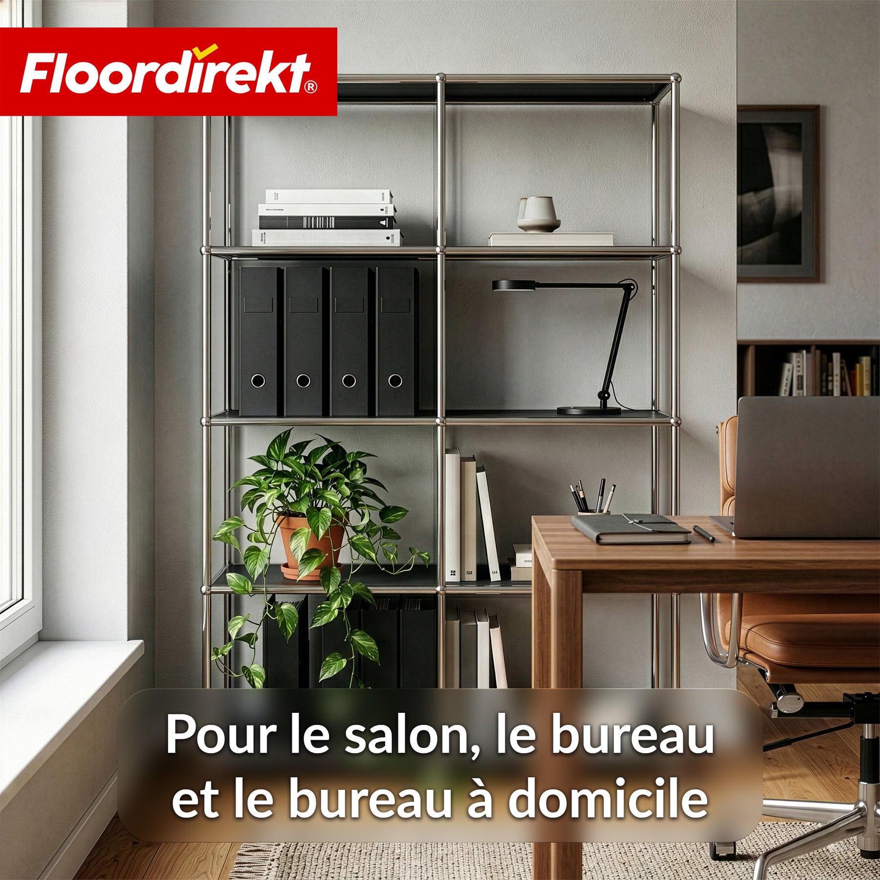 Étagère métallique | Concept Epure MK-015 | Étagère ouverte avec 5 niveaux | Étagère cuisine, bureau & salon