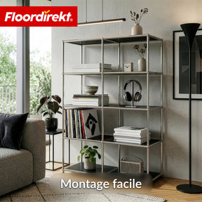 Étagère métallique | Concept Epure MK-015 | Étagère ouverte avec 5 niveaux | Étagère cuisine, bureau & salon