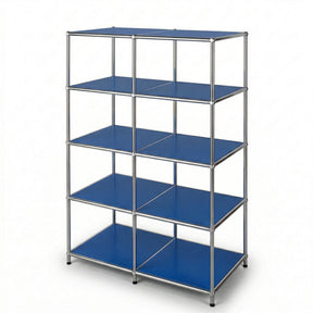 Étagère métallique | Concept Epure MK-015 | Étagère ouverte avec 5 niveaux | Étagère cuisine, bureau & salon