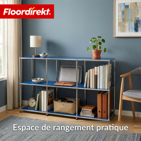 Étagère en métal | Concept Epure MK-018 | Étagère ouverte sur pied avec 3 niveaux | Étagère cuisine, bureau & salon