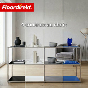 Étagère en métal | Concept Epure MK-018 | Étagère ouverte sur pied avec 3 niveaux | Étagère cuisine, bureau & salon