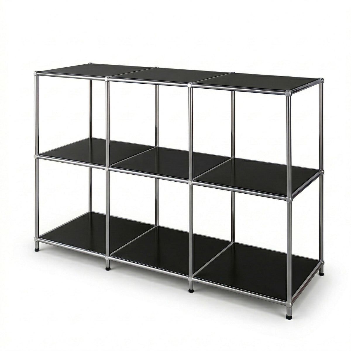 Étagère en métal | Concept Epure MK-018 | Étagère ouverte sur pied avec 3 niveaux | Étagère cuisine, bureau & salon