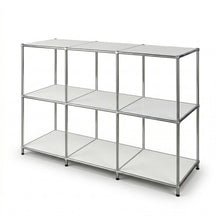 Étagère en métal | Concept Epure MK-018 | Étagère ouverte sur pied avec 3 niveaux | Étagère cuisine, bureau & salon